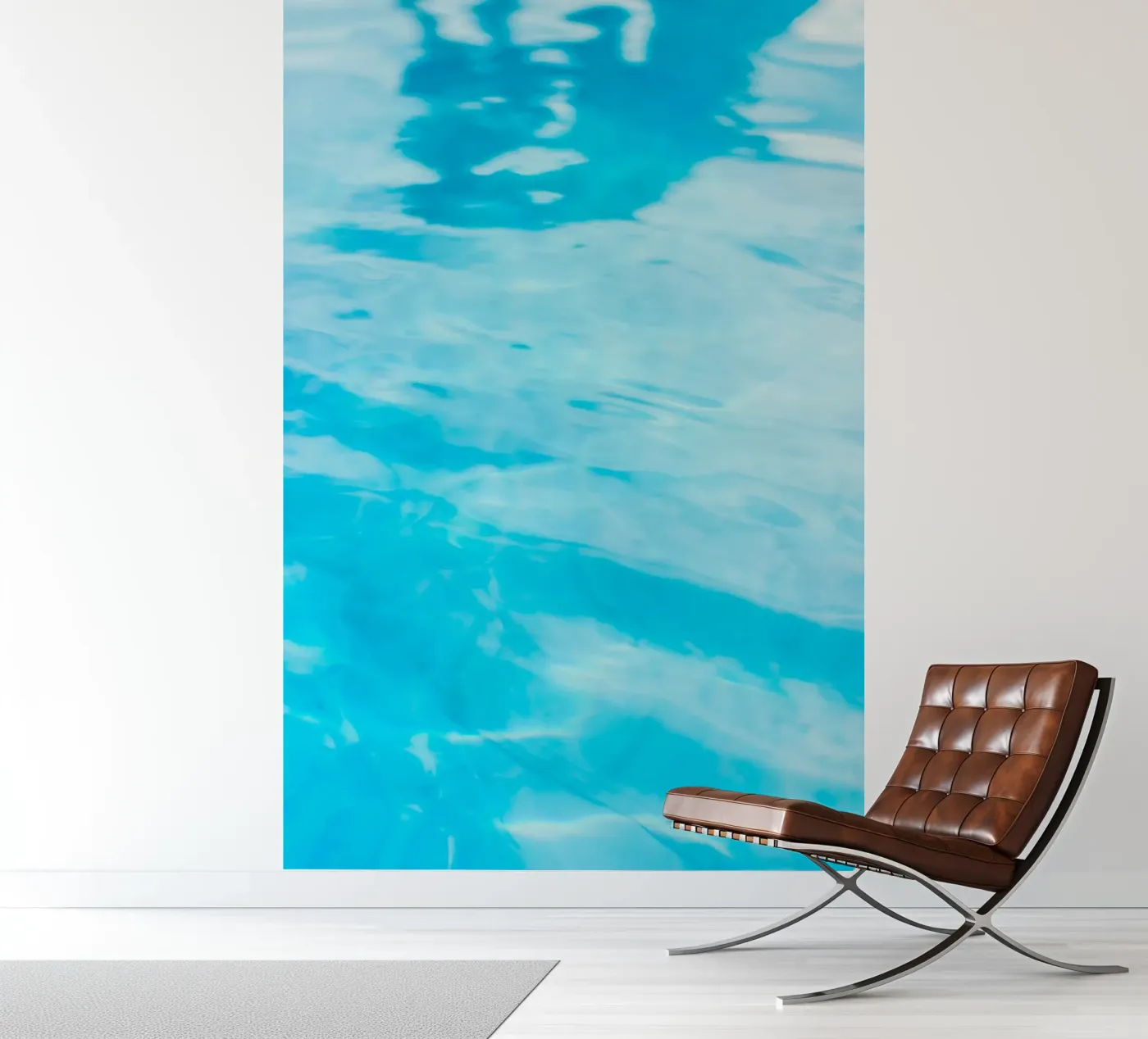 oppervlaktereflectie fotobehang van Bleu