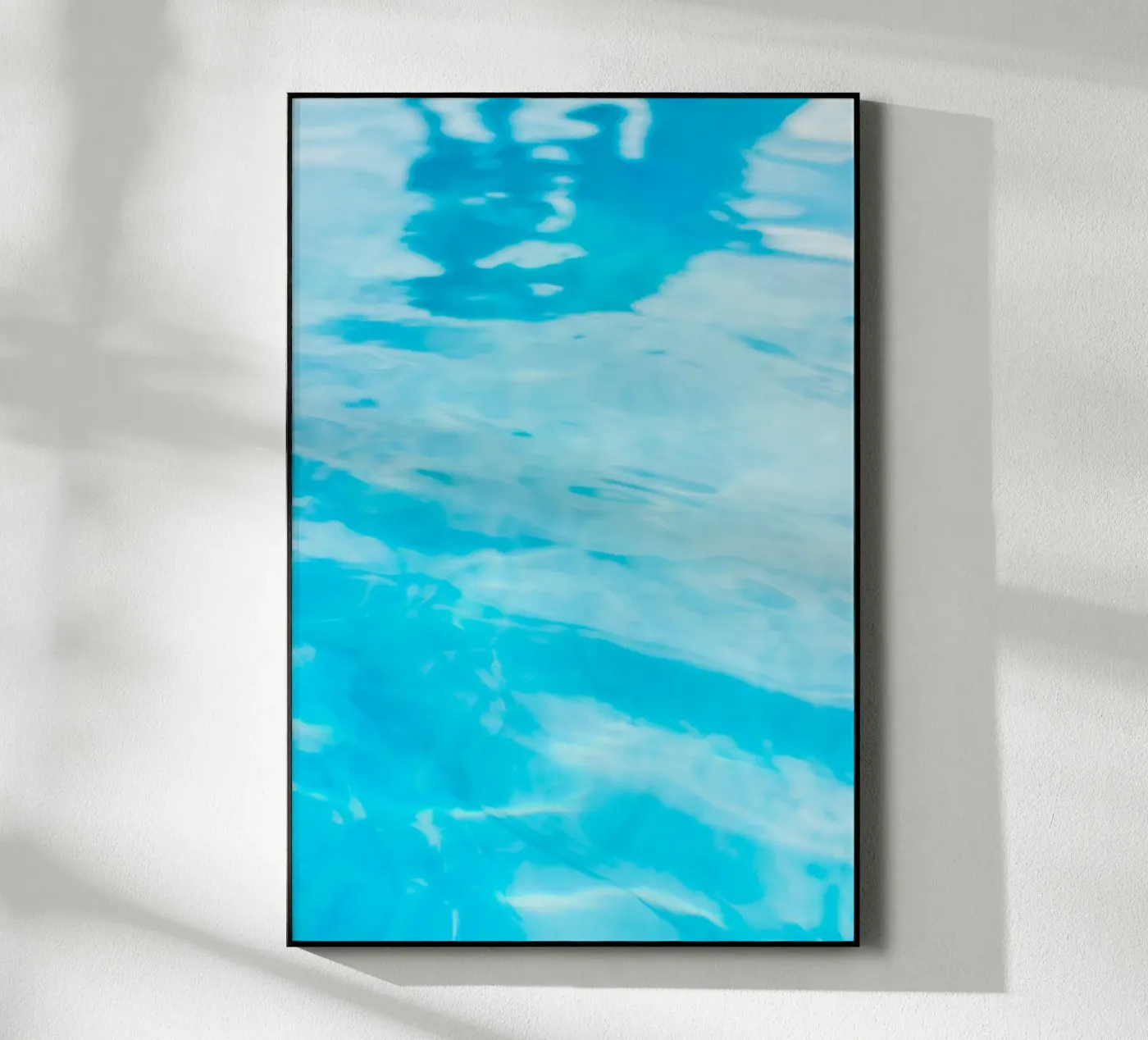 réflexion de surface plexiglas de Bleu