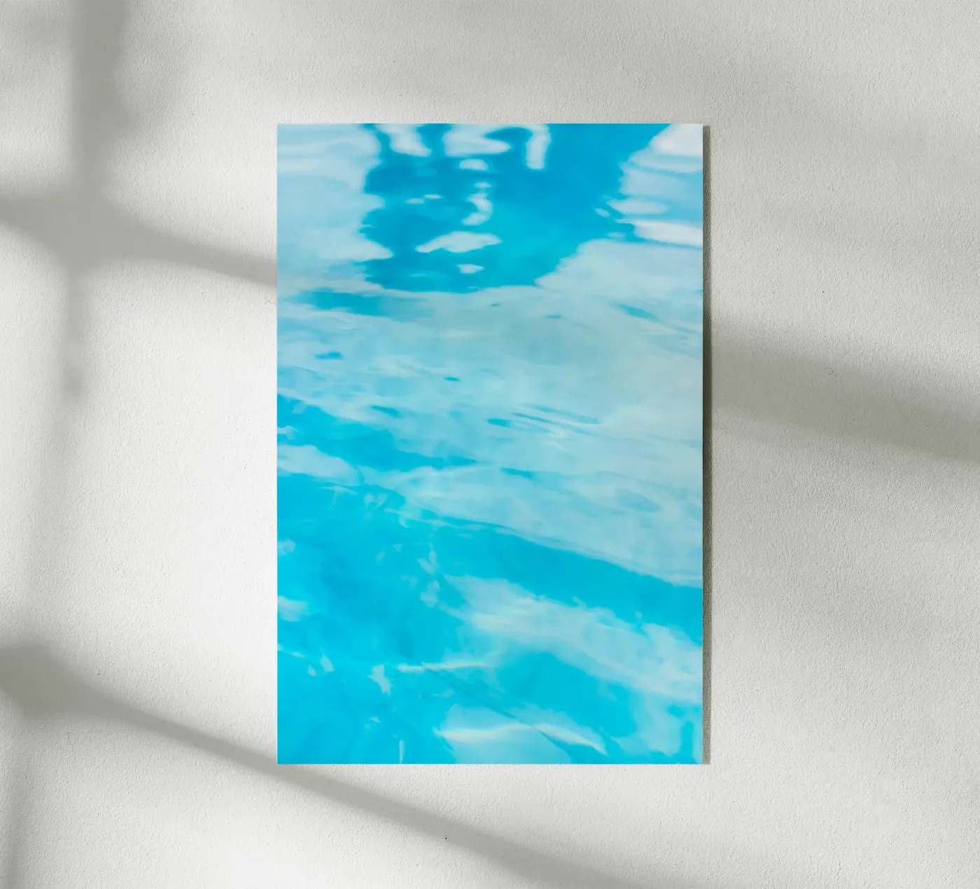 réflexion de surface plexiglas de Bleu