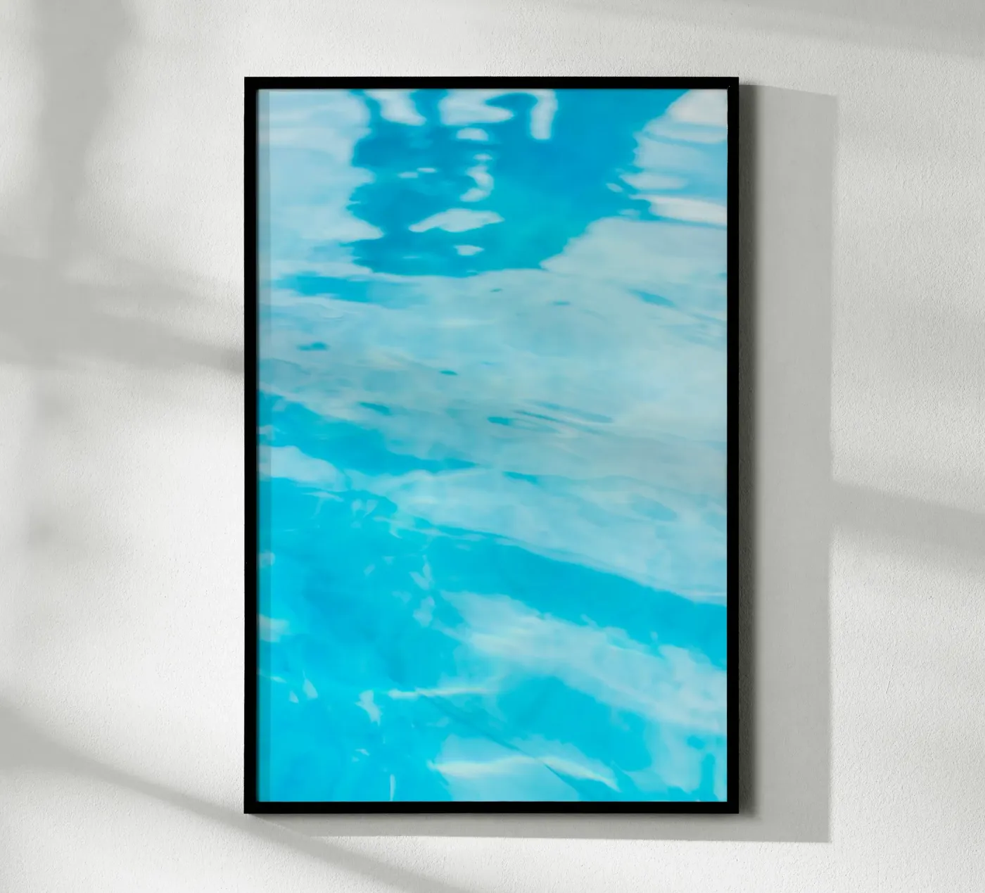 Oberflächenreflexion Poster von Bleu