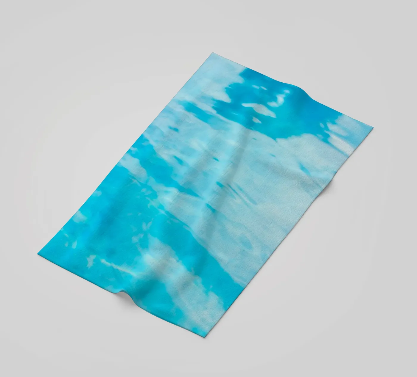 réflexion de surface serviette de plage de Bleu