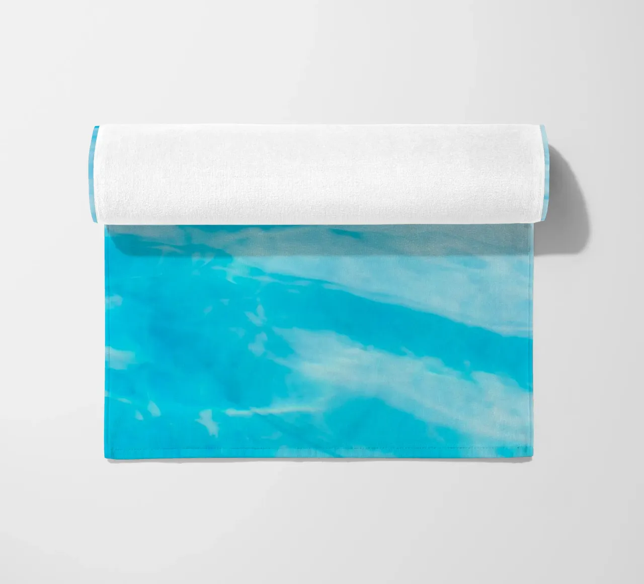 surface reflection beach towel by Bleu