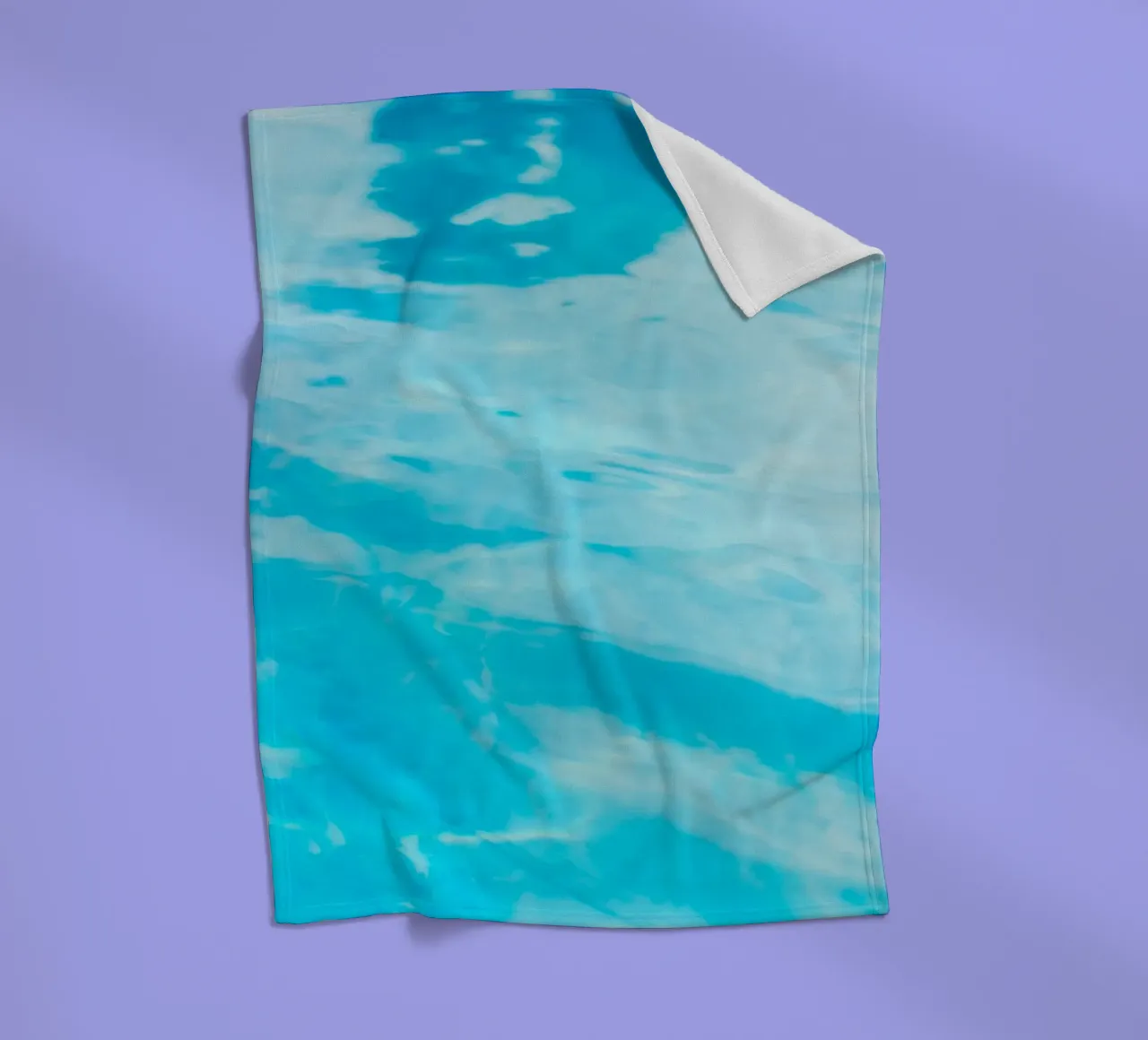 surface reflection fleece blanket by Bleu