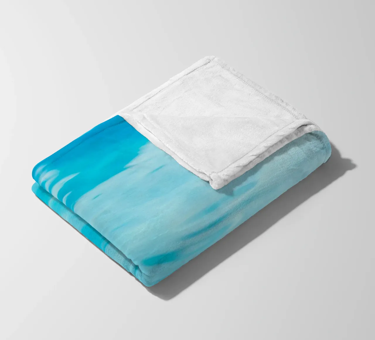 surface reflection fleece blanket by Bleu