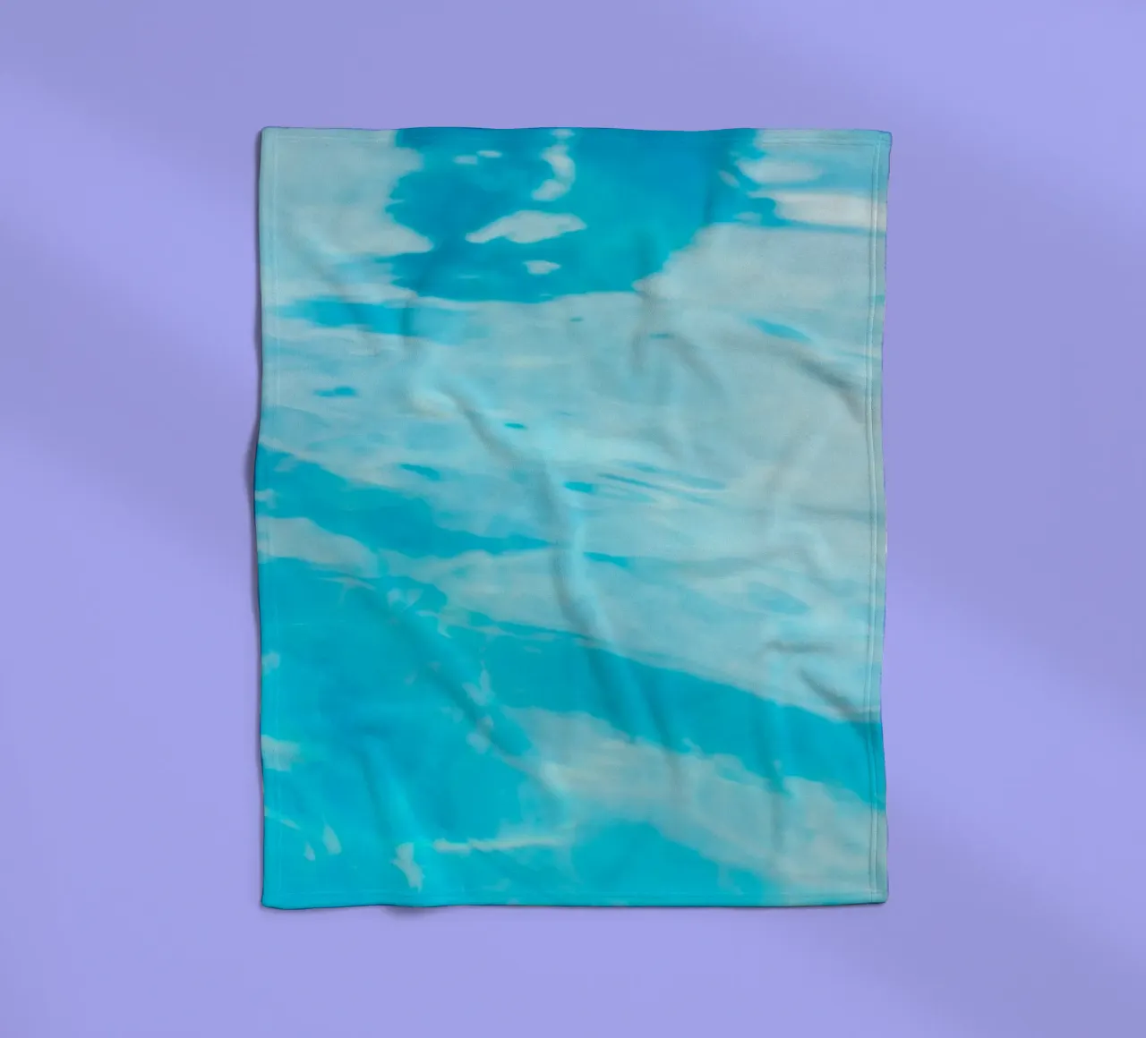 surface reflection fleece blanket by Bleu