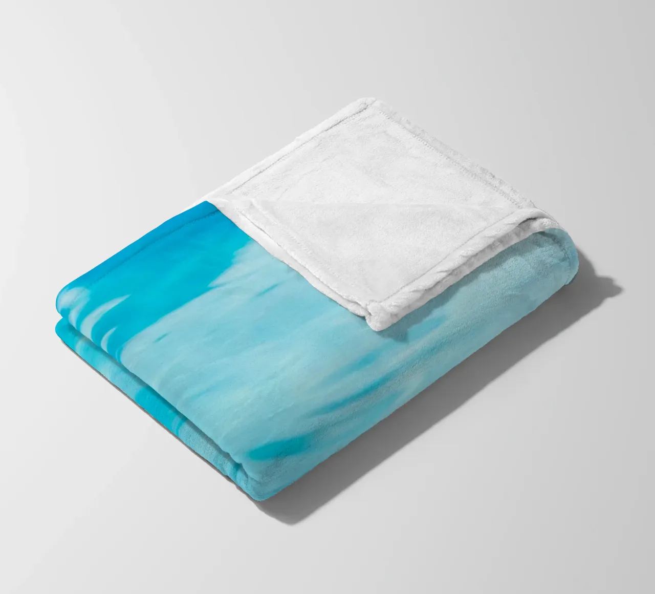 surface reflection fleece blanket by Bleu