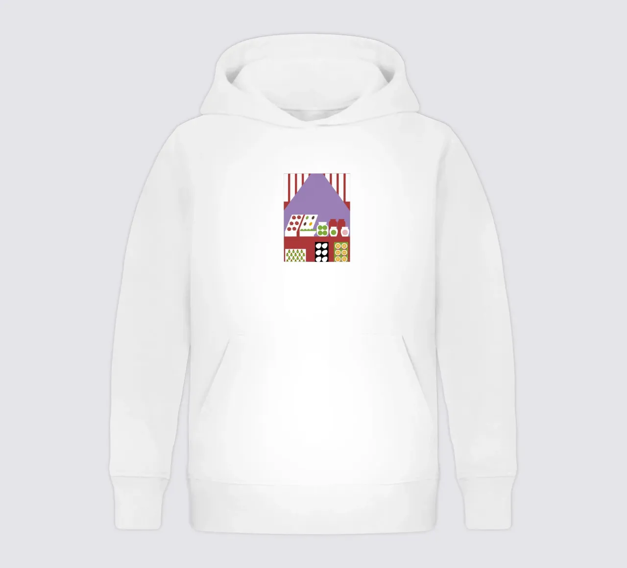 Fruit store kids hoodie by LOOK DIFFERENT