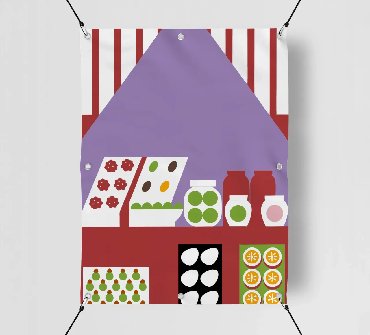 Negozio di frutta telo in pvc da LOOK DIFFERENT