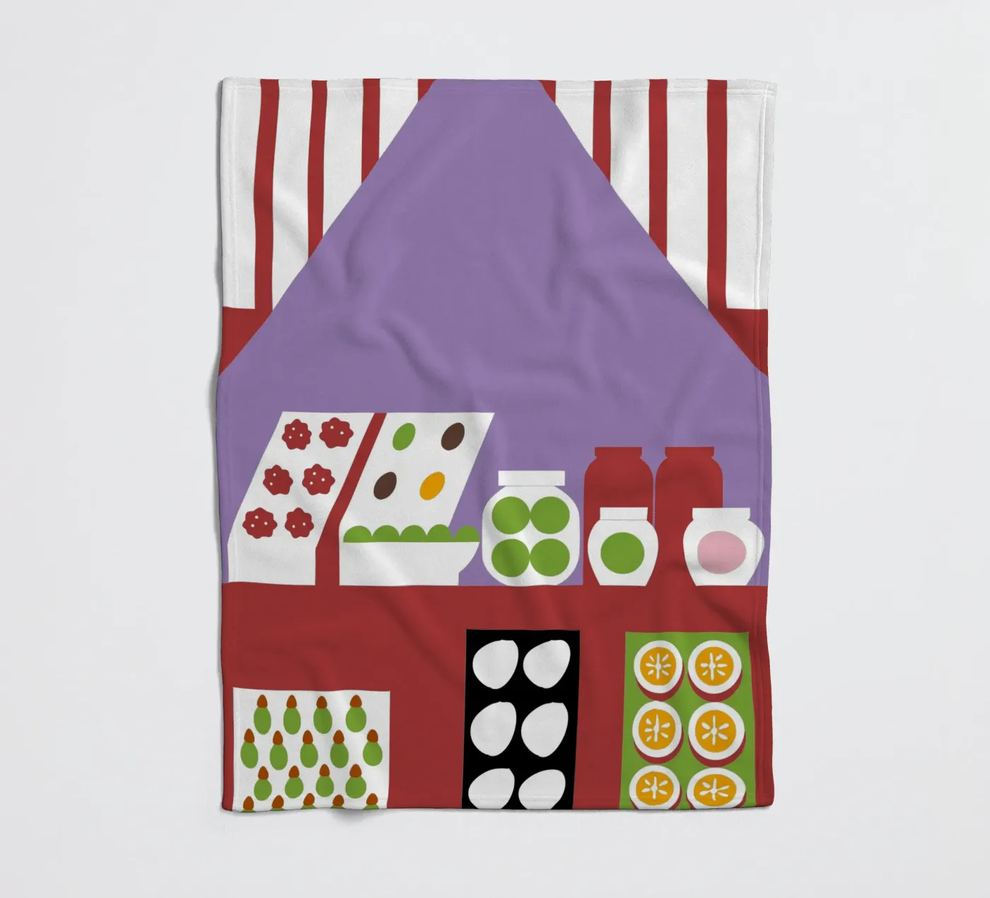 Fruit store fleecedeken van LOOK DIFFERENT