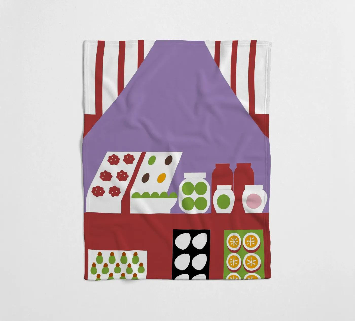 Fruit store fleecedeken van LOOK DIFFERENT