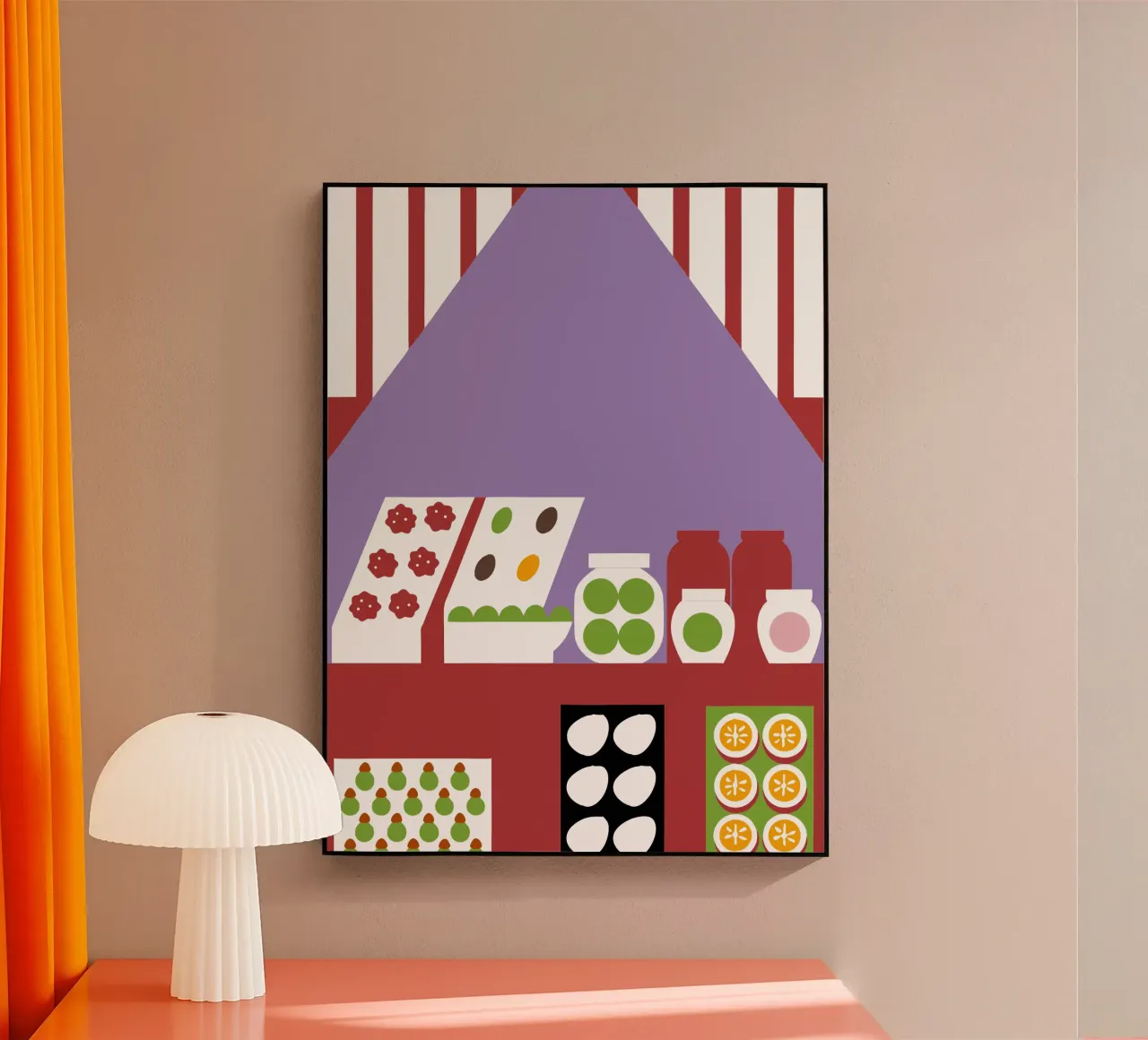 Fruit store acrylic glass by LOOK DIFFERENT