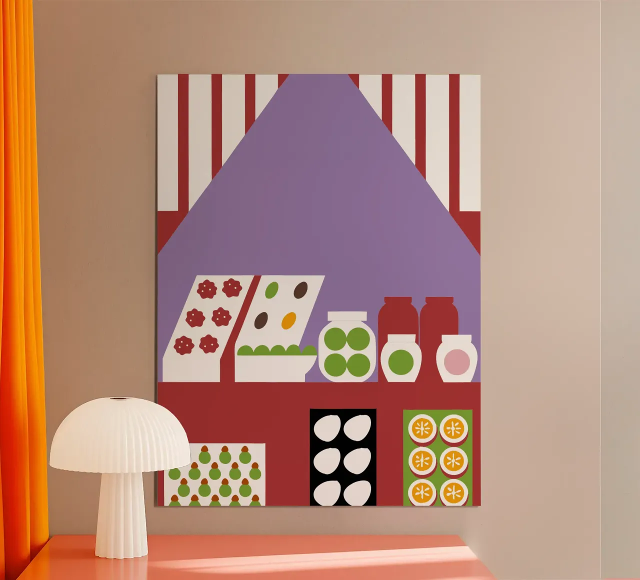 Negozio di frutta poster da LOOK DIFFERENT