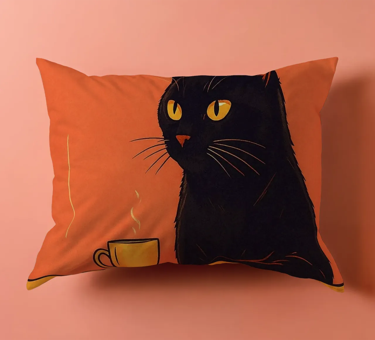 More Espresso Less Depresso Funny Cat cuscino da Nayara