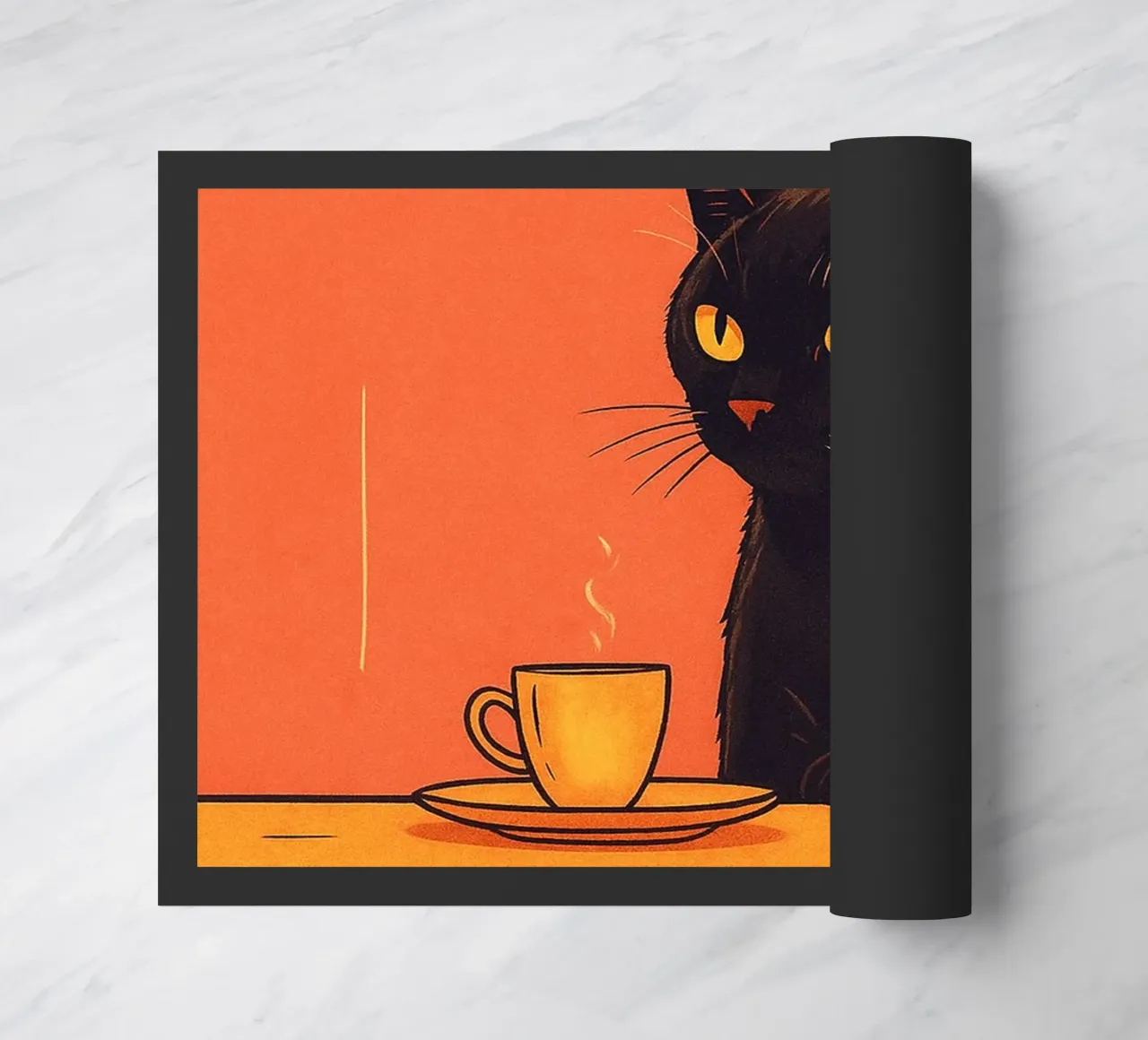 Más Espresso Menos Depresso Gato divertido felpudo de Nayara