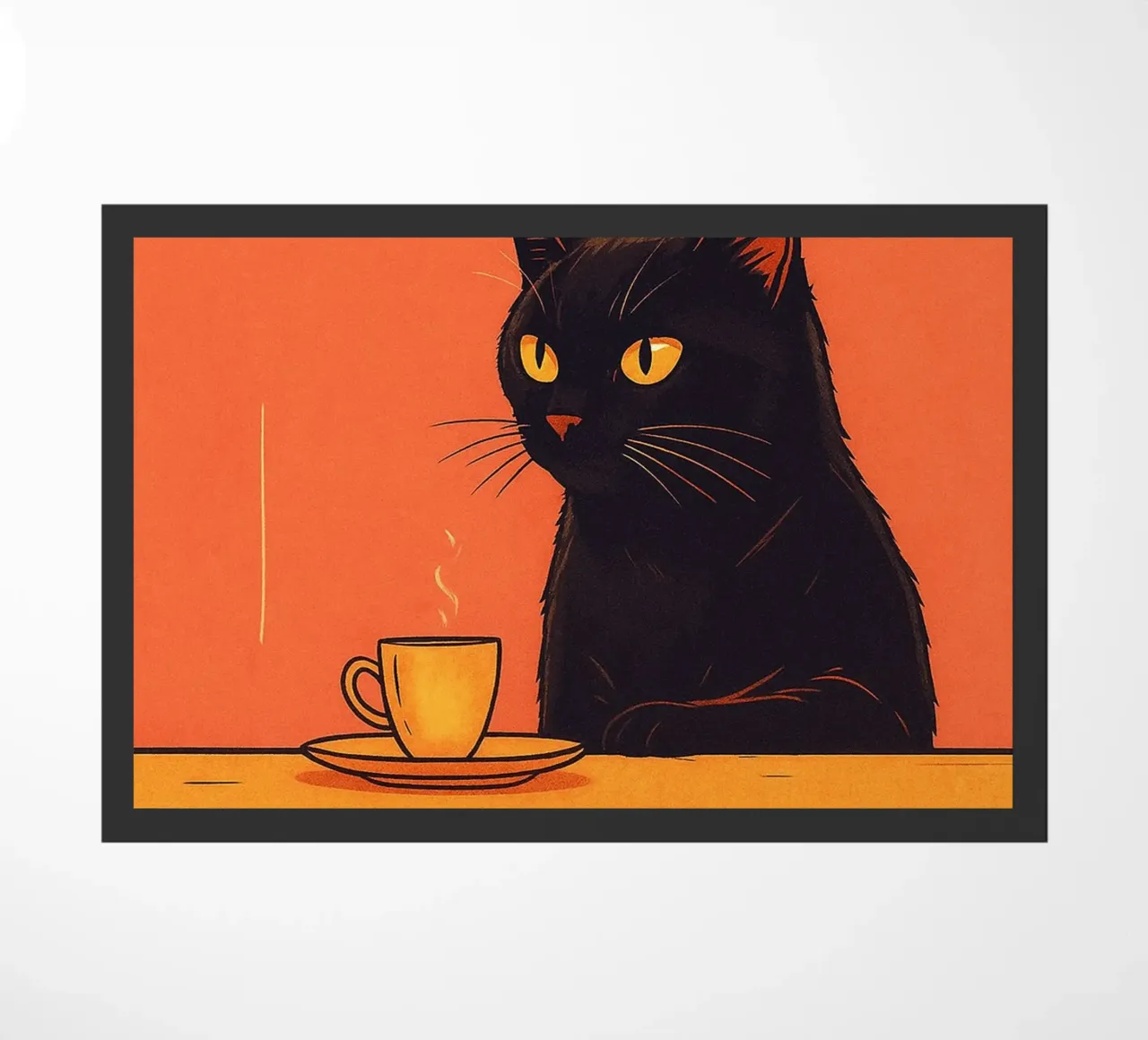 Más Espresso Menos Depresso Gato divertido felpudo de Nayara