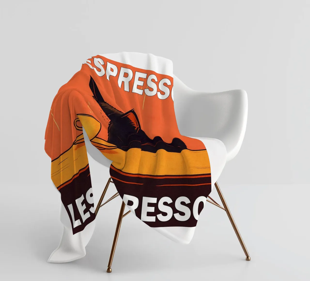 More Espresso Less Depresso Funny Cat coperta in pile da Nayara