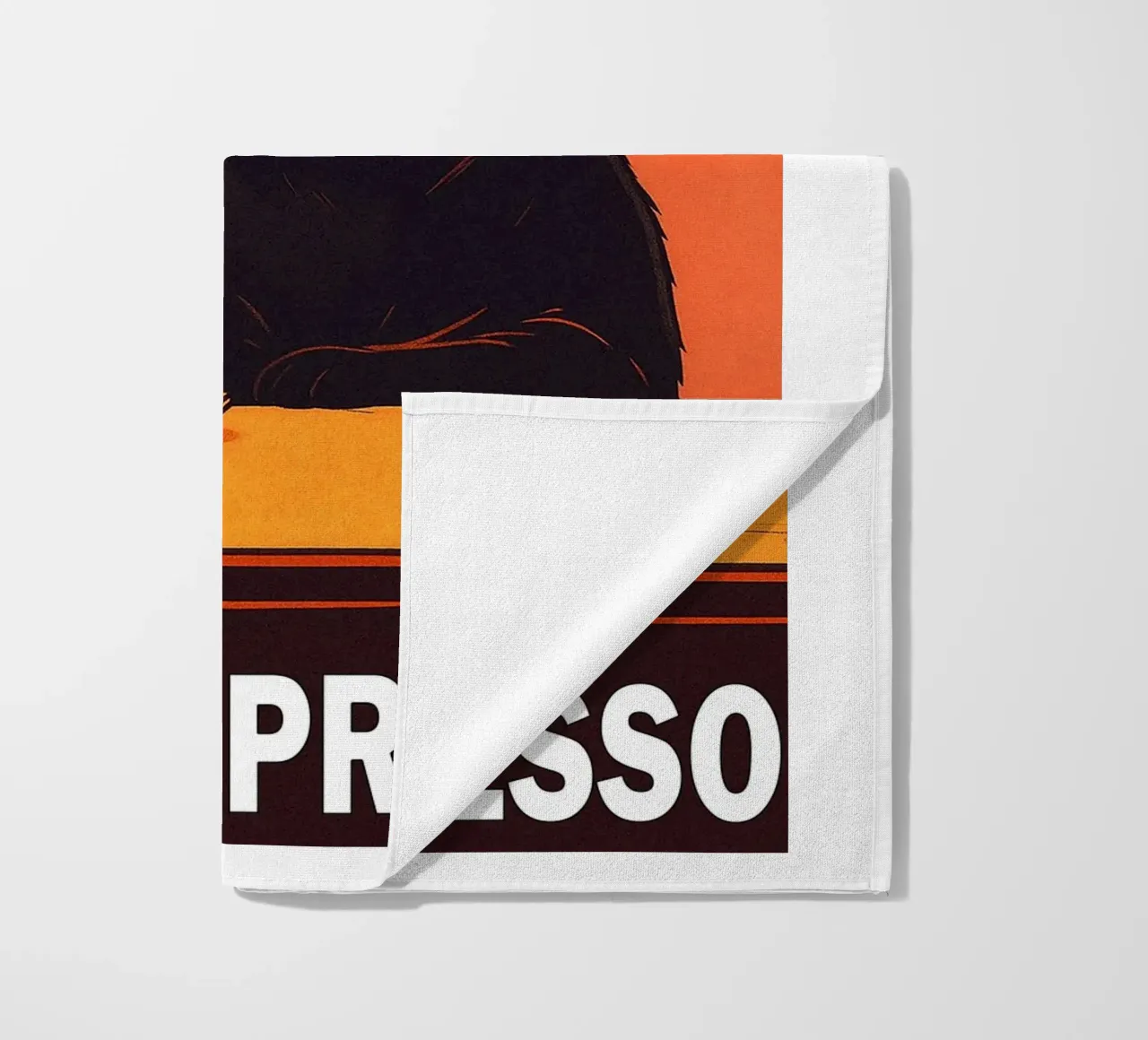 More Espresso Less Depresso Funny Cat telo mare da Nayara