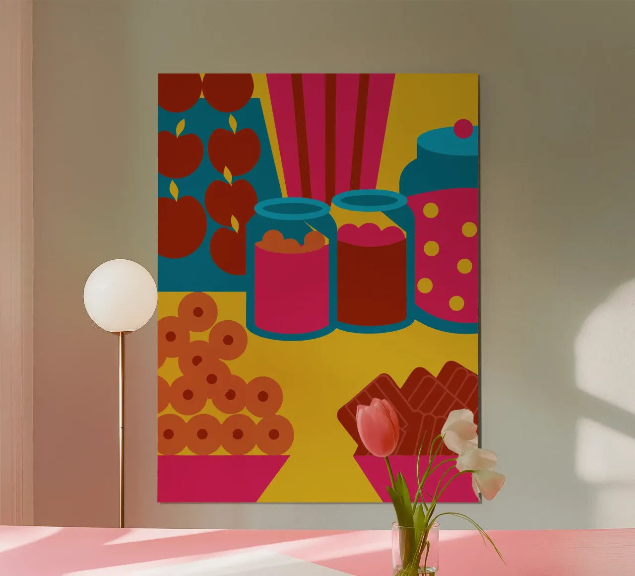Alimenti secchi per dolci poster con telaio in plastica da LOOK DIFFERENT