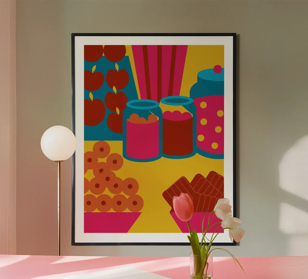 Alimenti secchi per dolci poster con telaio in plastica da LOOK DIFFERENT