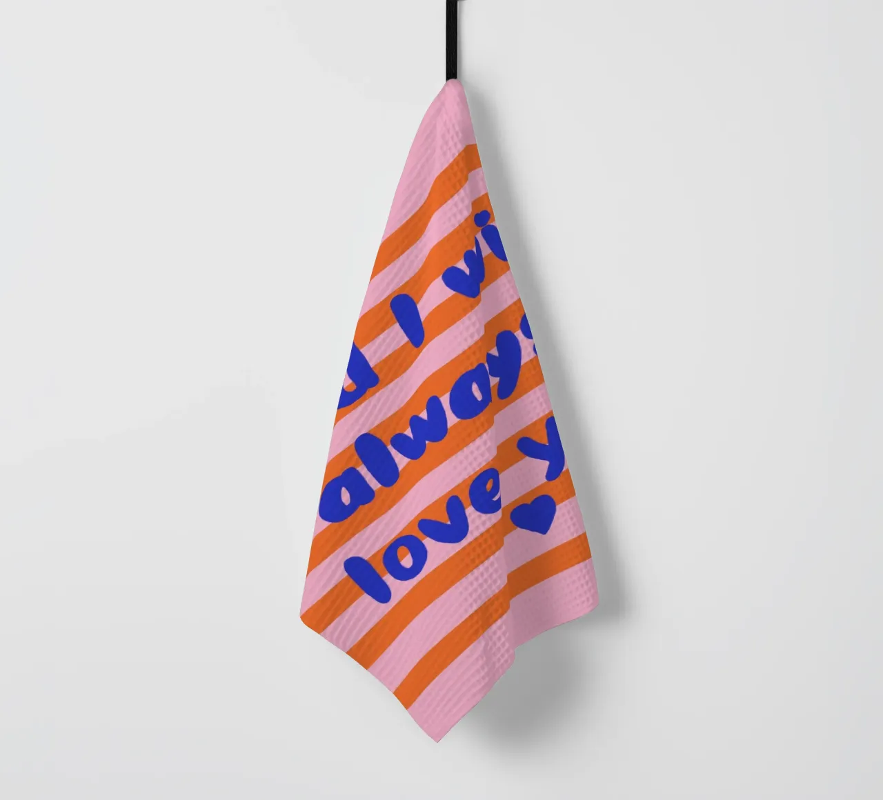 Forever your love tea towel by Carinaprint