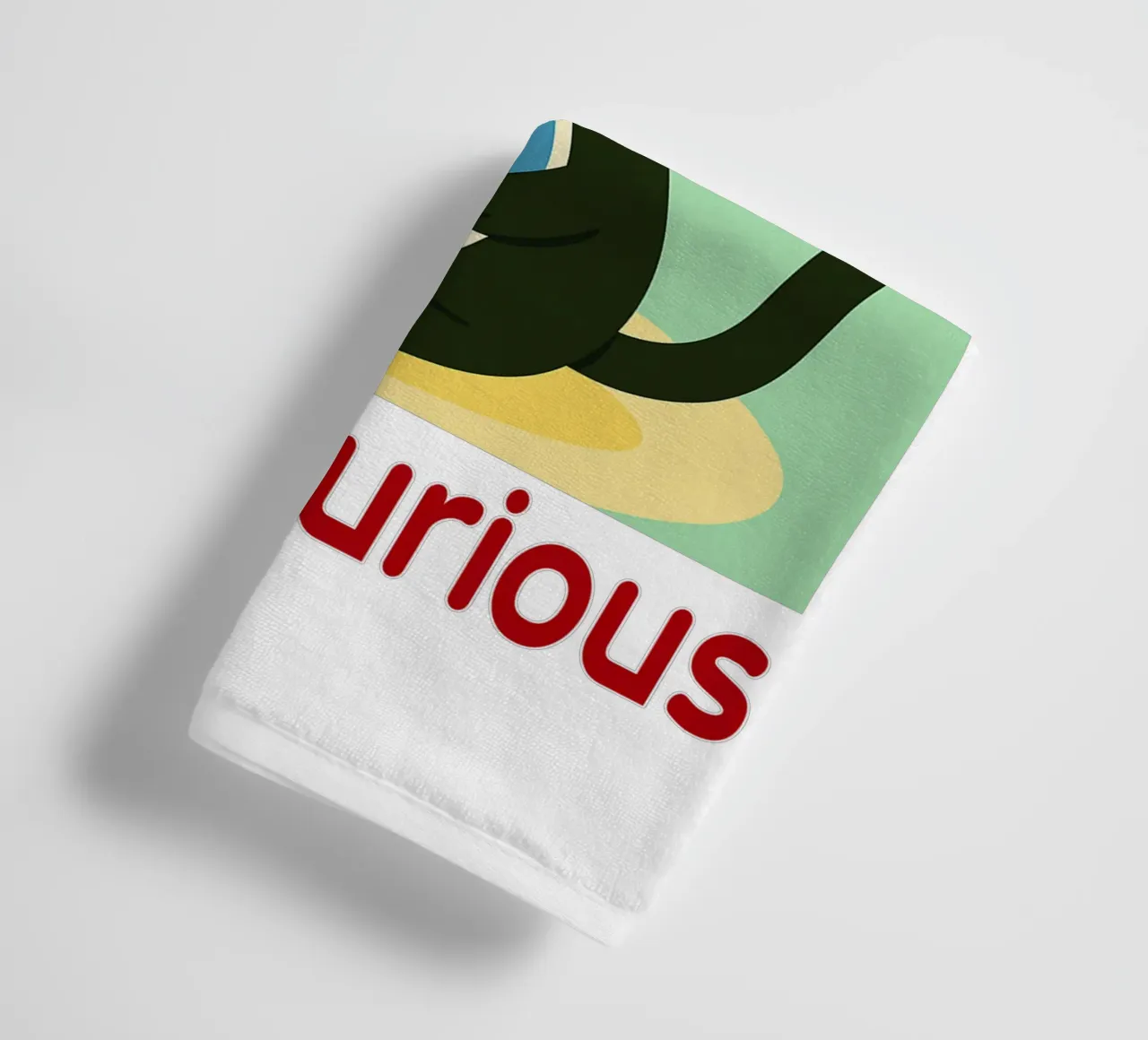 im not hungry just curios funny cat towel by Nayara