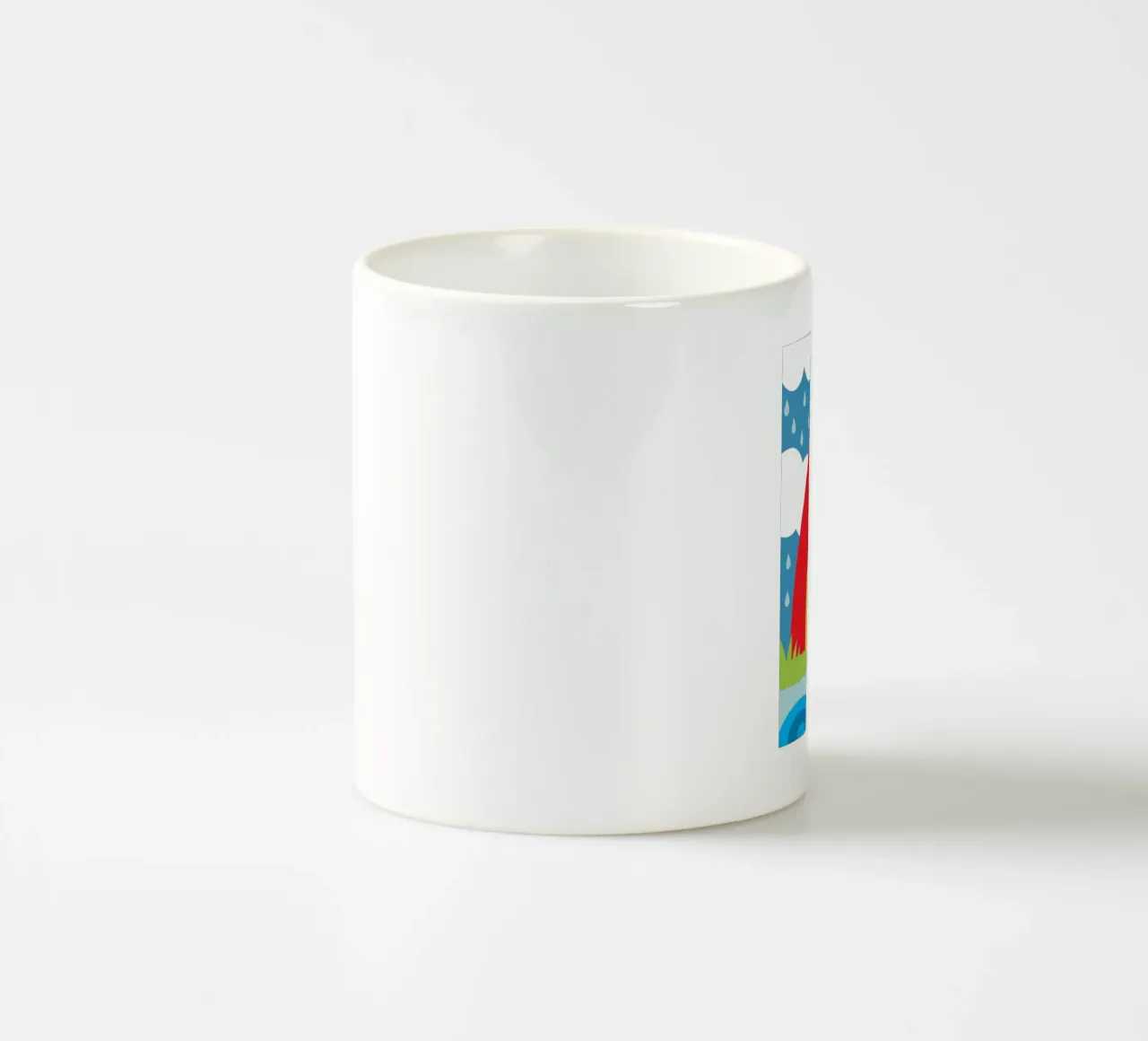 Uccello fenicottero e arcobaleno tazza in ceramica da LOOK DIFFERENT