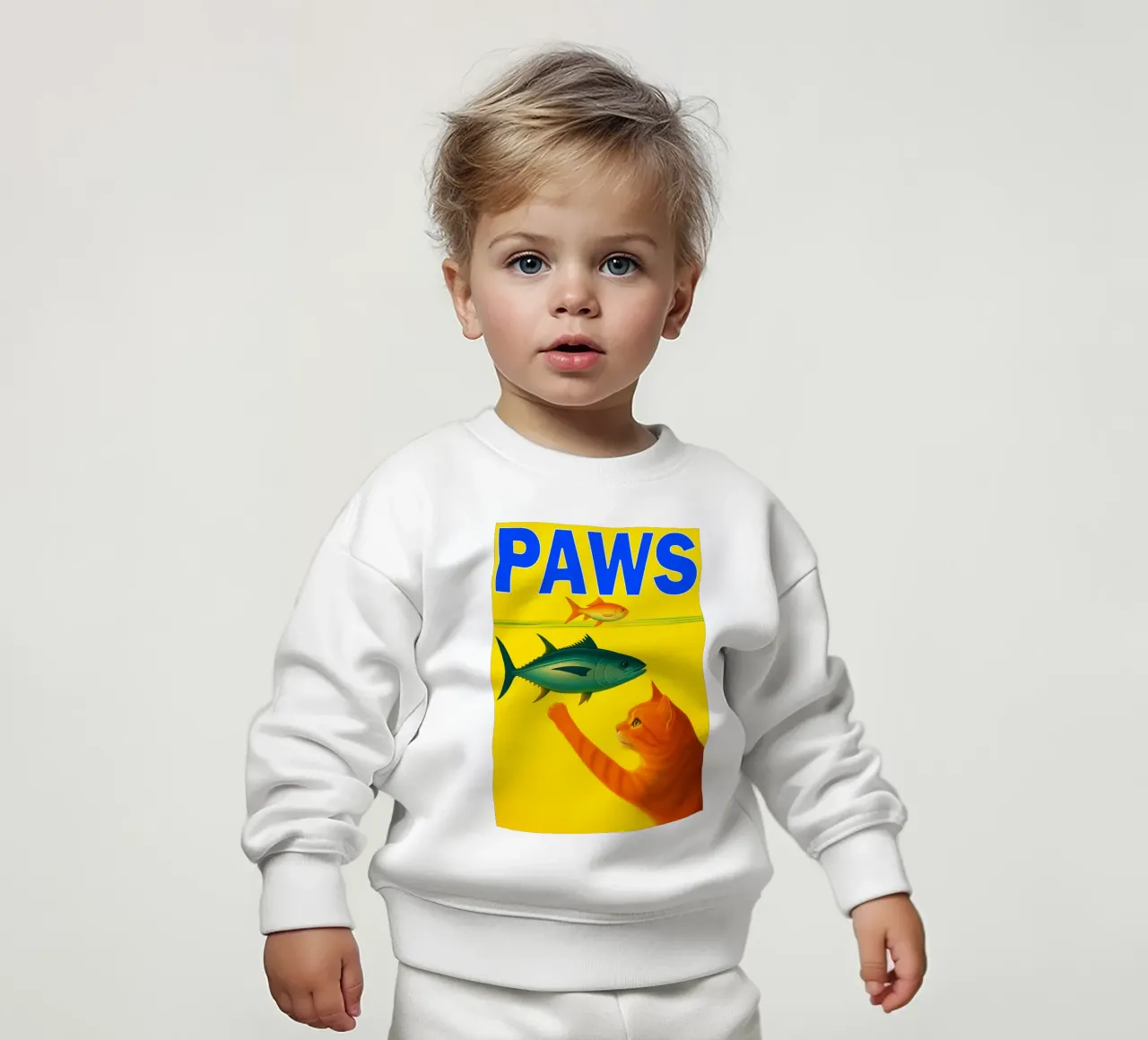 zampe gatto divertente felpa neonato da Nayara