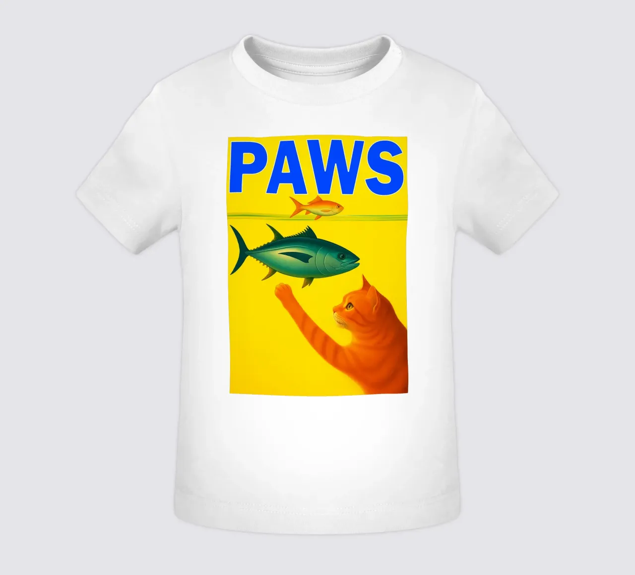 paws funny cat baby t-shirt by Nayara