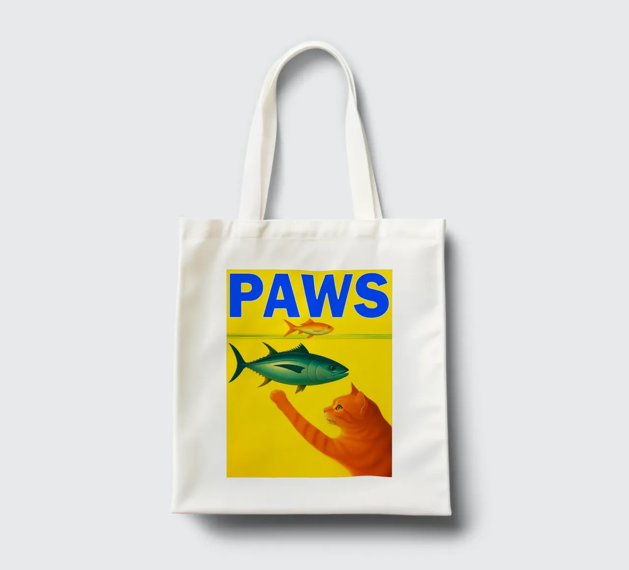 paws funny cat tote bag by Nayara