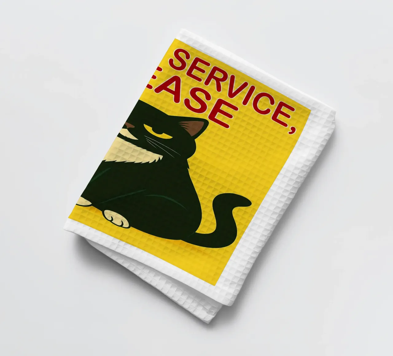 service de bouteilles pour chats drôles torchon de Nayara