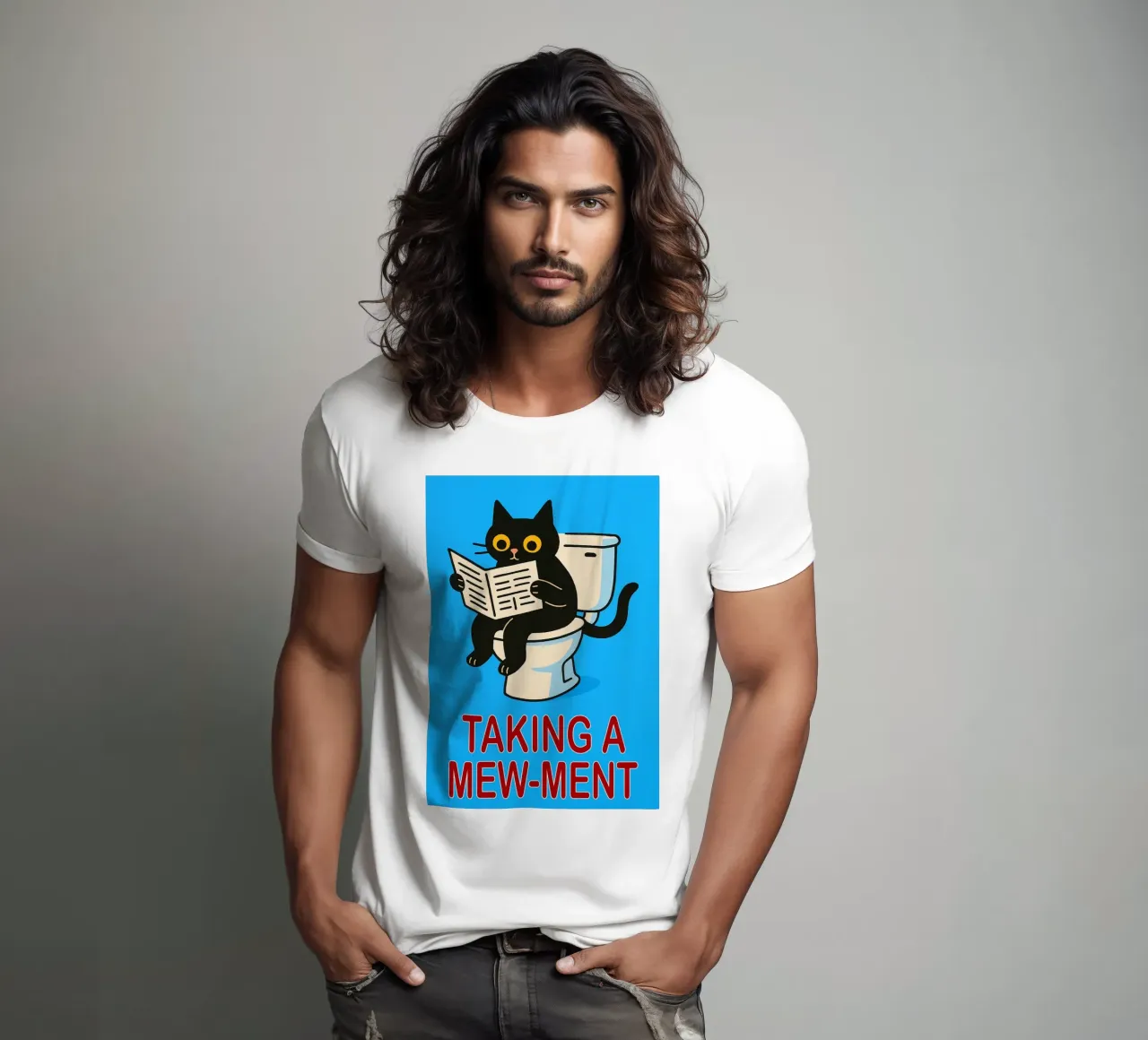 gatto buffo che si fa una passeggiata t-shirt da Nayara
