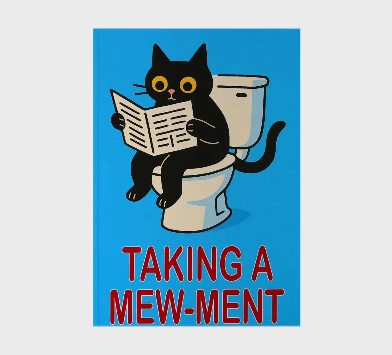 funny cat taking a mewment notebook by Nayara