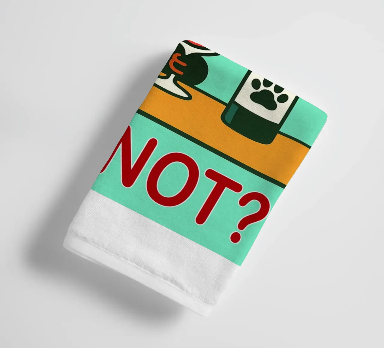 funny cat wine not towel by Nayara
