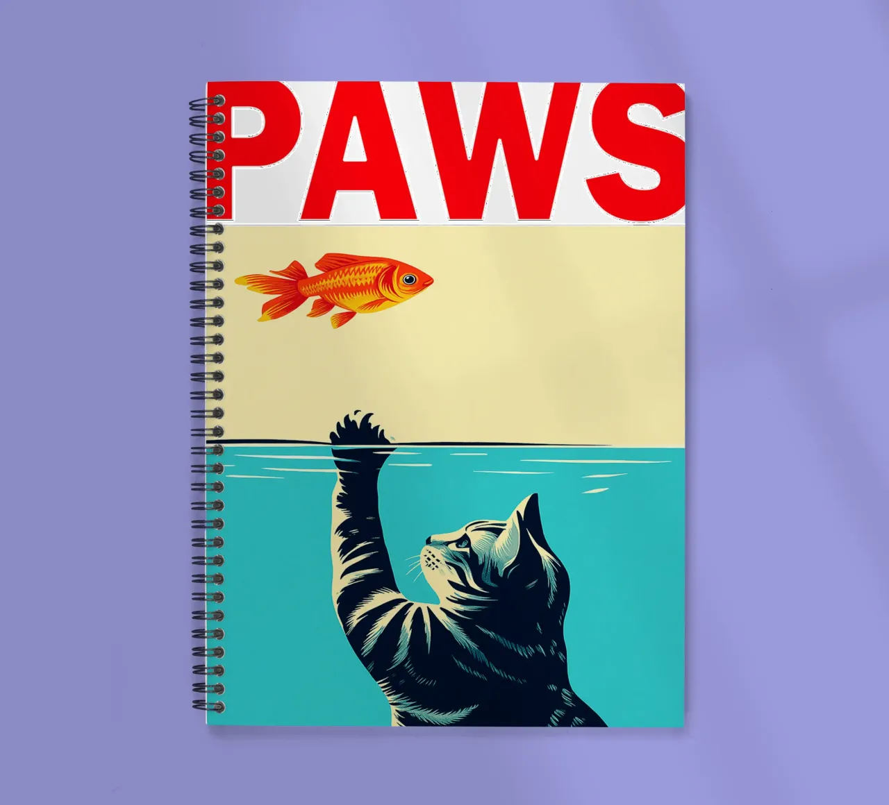 lustige Katzen Pfoten Ringbuch von Nayara