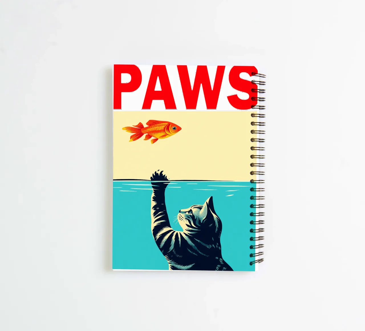 lustige Katzen Pfoten Ringbuch von Nayara