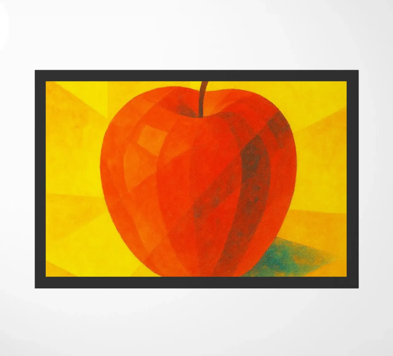 manzana imaginación abstracta a todo color felpudo de ameera