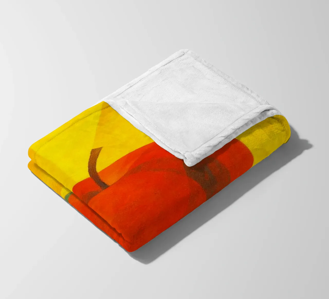 apple abstract imagination full color fleece blanket by ameera
