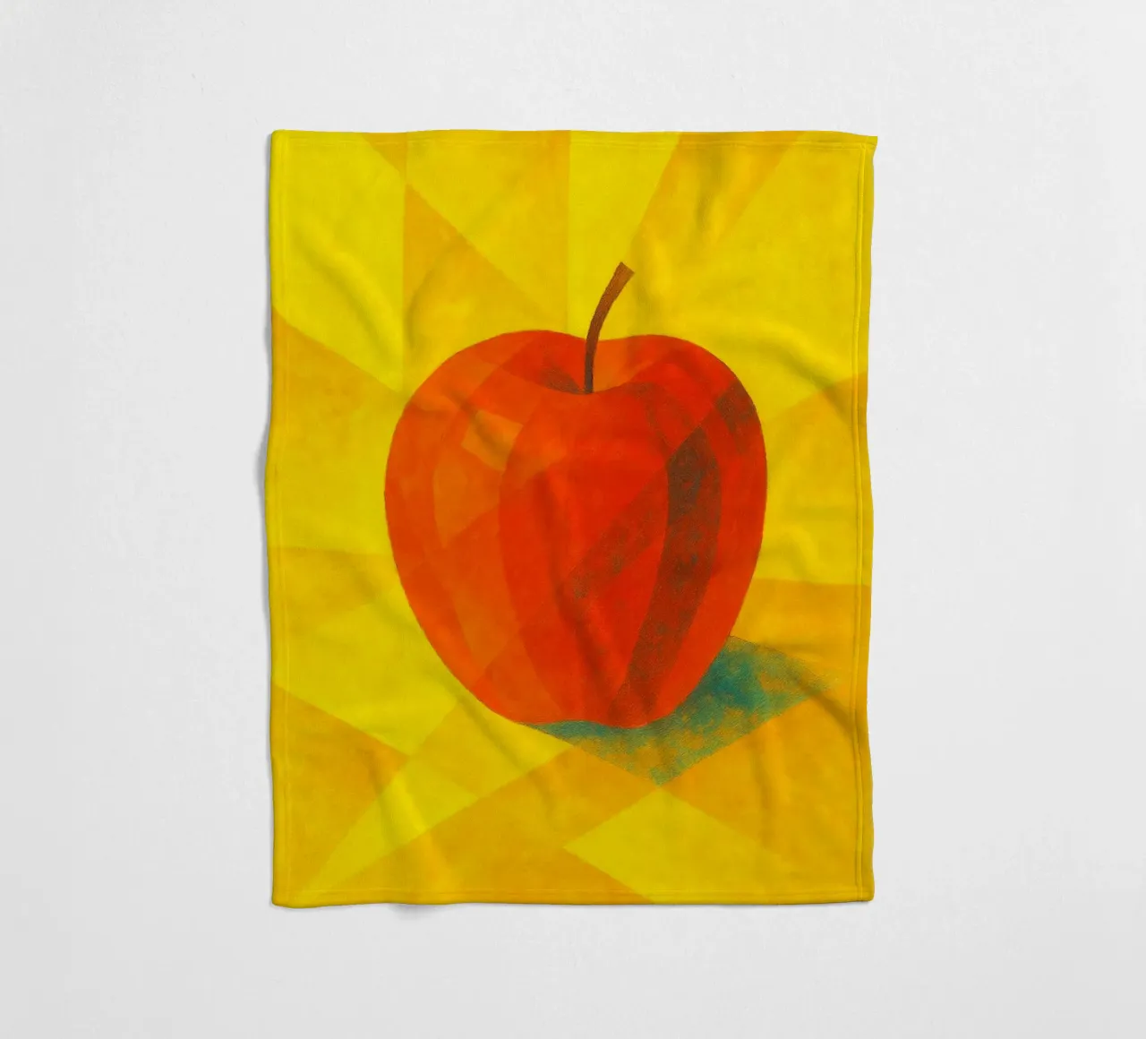 apple abstract imagination full color fleece blanket by ameera