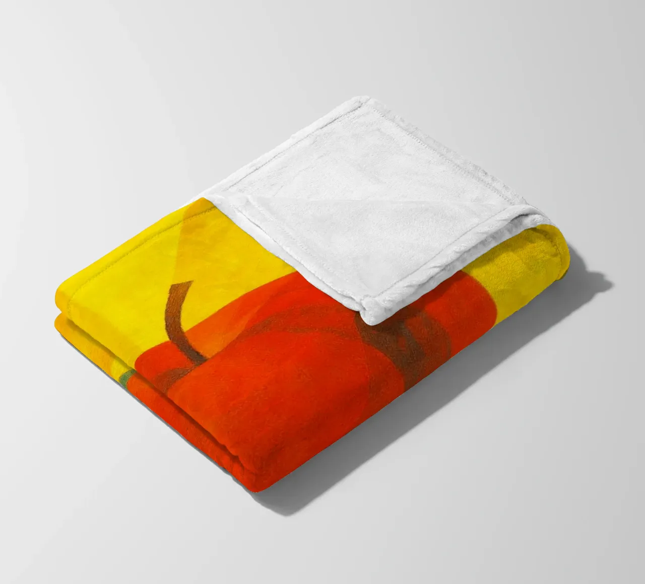 apple abstract imagination full color fleece blanket by ameera