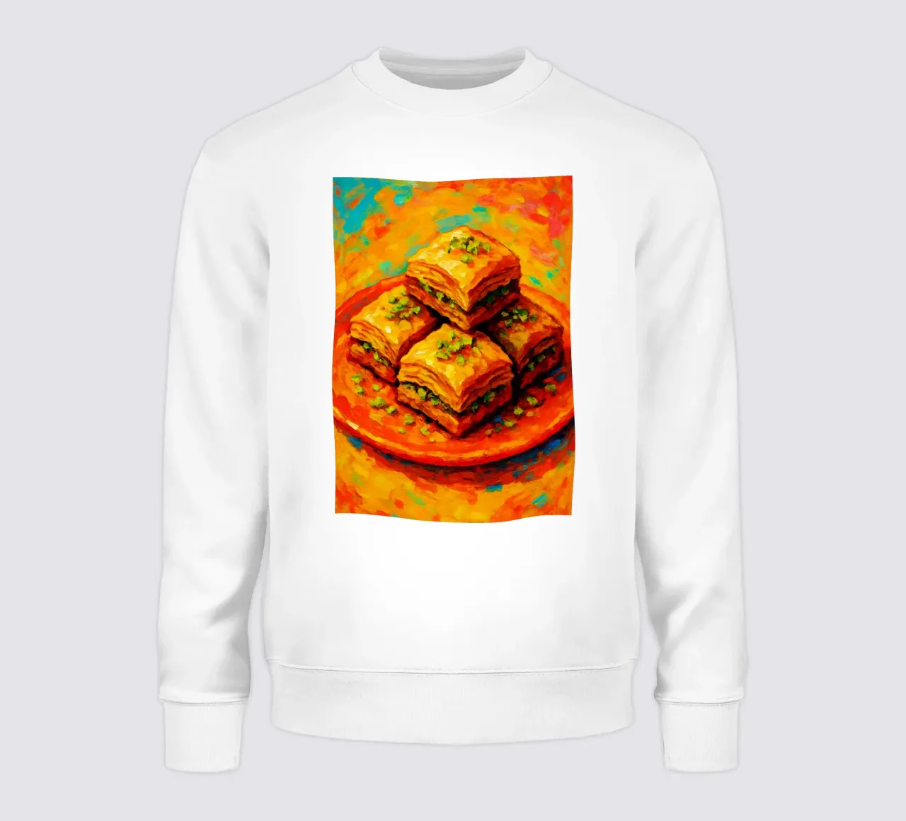 baklava abstracte verbeelding full color sweatshirt van ameera