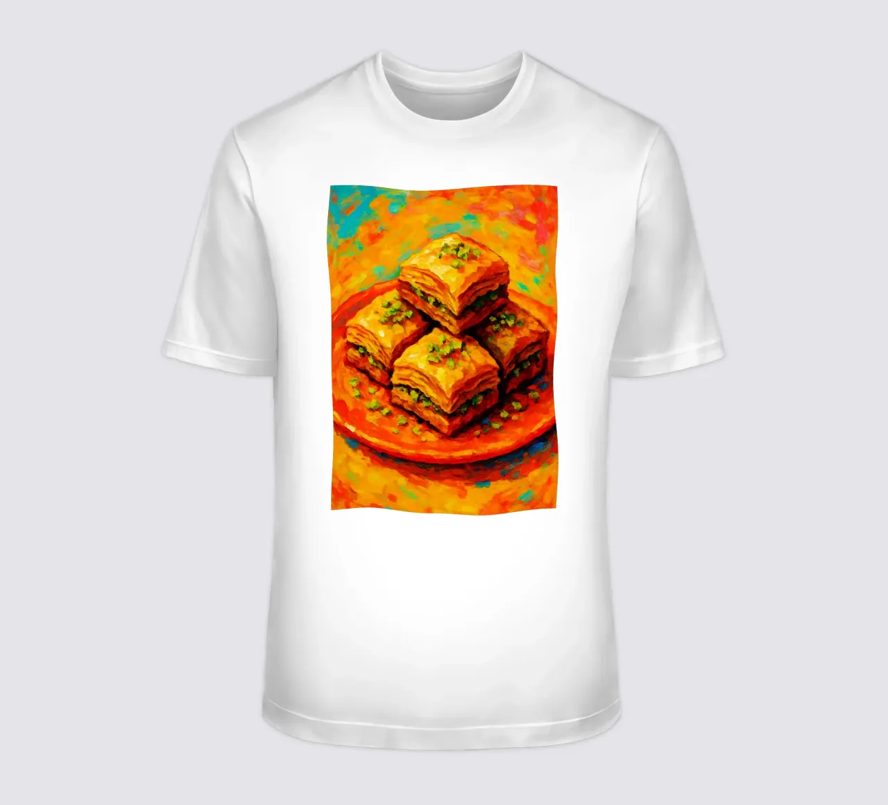 baklava imaginación abstracta a todo color camiseta de ameera