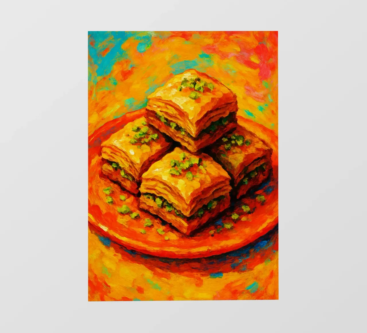 baklava imaginación abstracta a todo color papel para pared de ameera