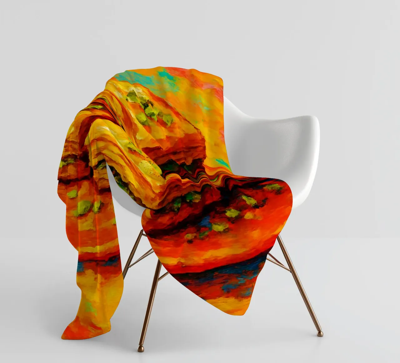 baklava abstract imagination full color fleece blanket by ameera