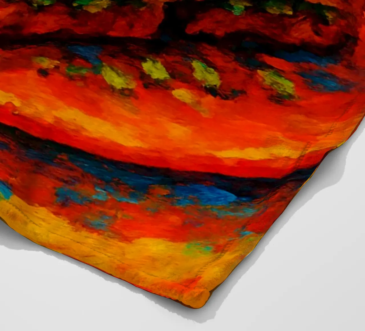 baklava abstract imagination full color fleece blanket by ameera