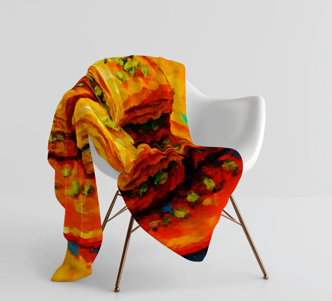 baklava abstract imagination full color fleece blanket by ameera