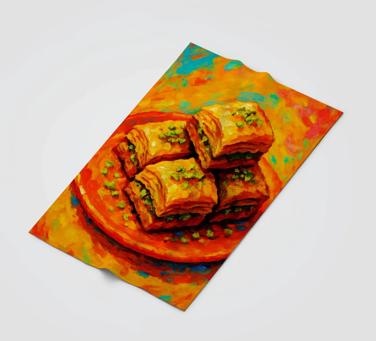 baklava abstract imagination full color fleece blanket by ameera