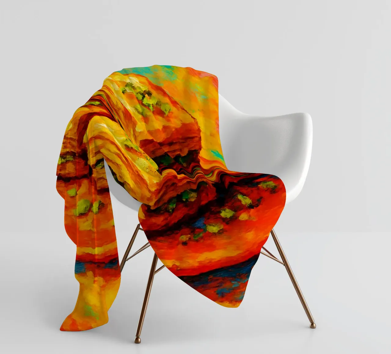 baklava abstract imagination full color fleece blanket by ameera