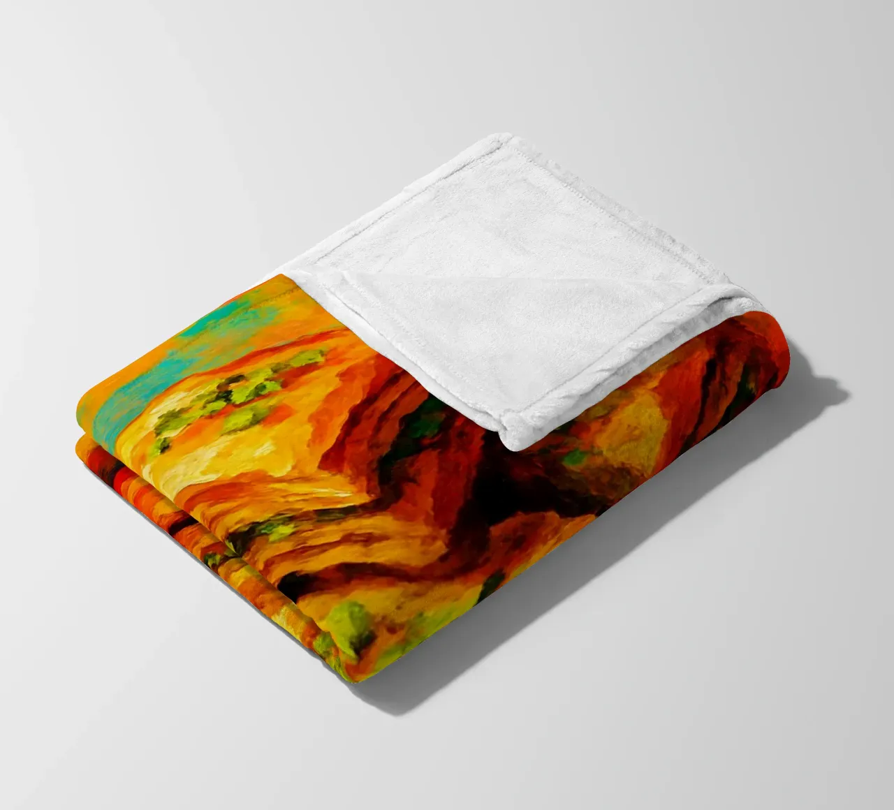 baklava abstract imagination full color fleece blanket by ameera