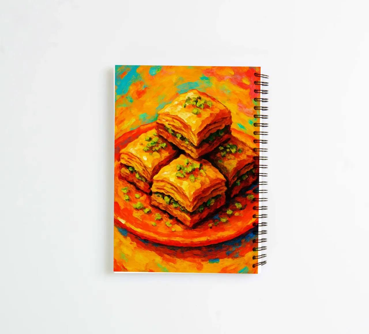 baklava abstract imagination full color spiral notebook by ameera