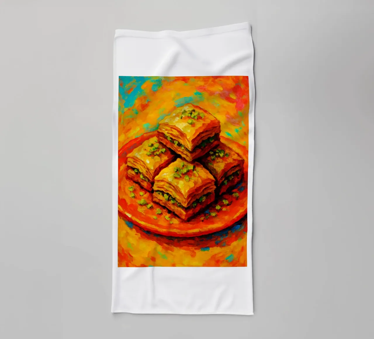 baklava imaginación abstracta a todo color toalla de baño de ameera